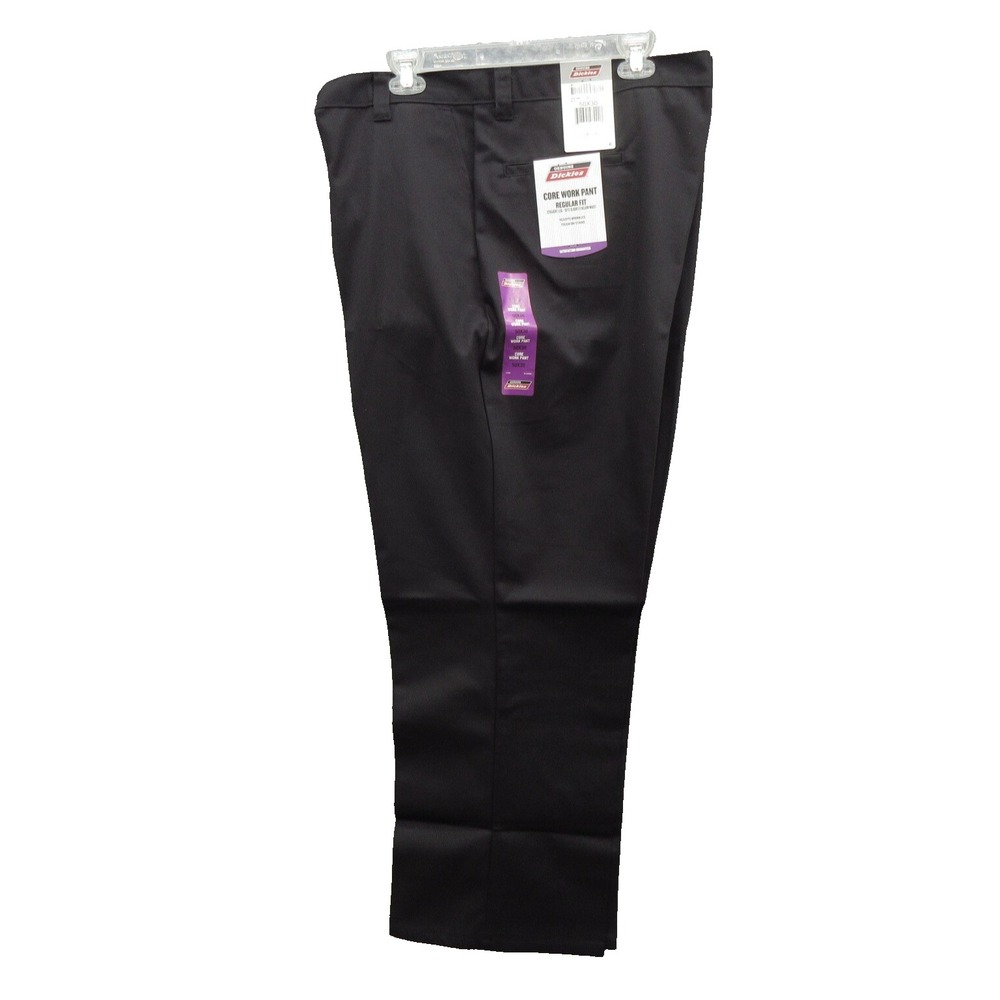 Genuine Dickies Men's Core Work Pants 50x30 Black Regular Fit Straight Leg New